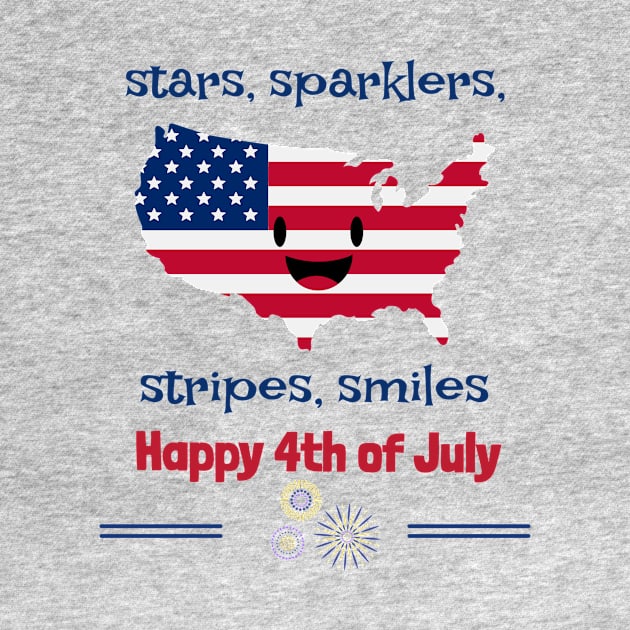 stars, sparklers, stripes, smiles. Happy 4th of July by Designs by Eliane